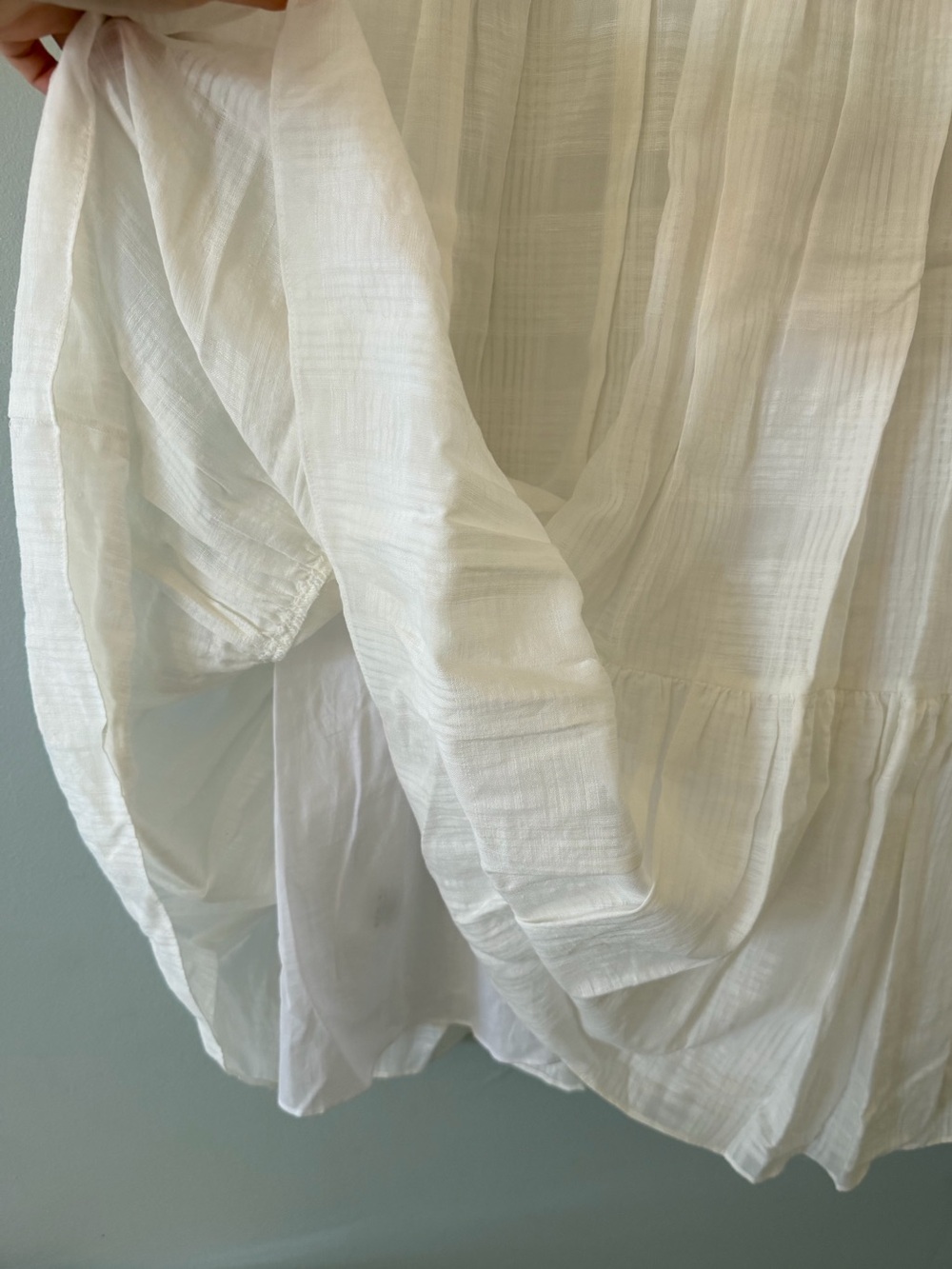Like New - Veronica Beard Sarita White Tiered V-Neck Maxi Dress (XL) - Picture 8 of 13